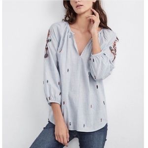 Velvet by Graham & Spencer Embroidered Blouse